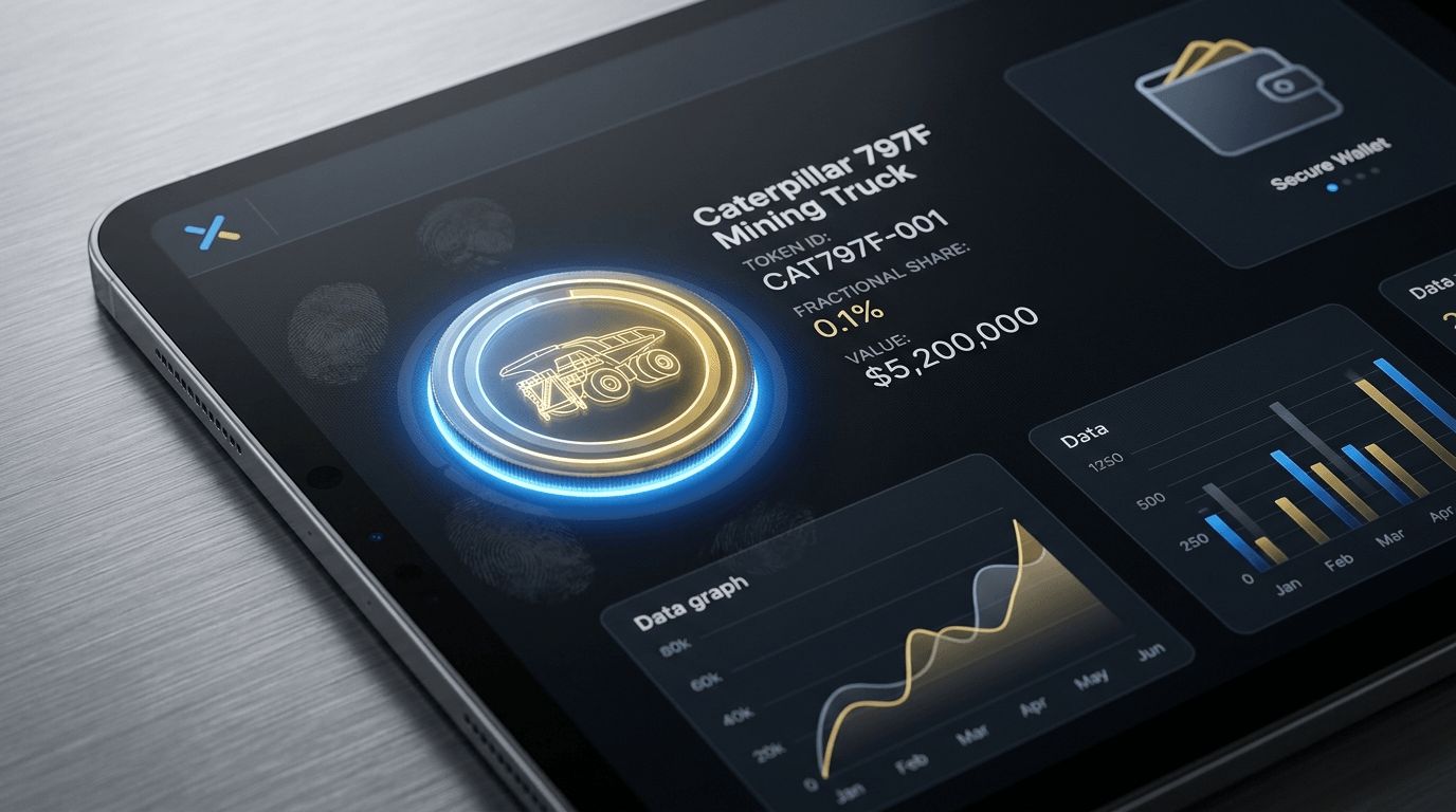 Visualization of blockchain asset tokenization
